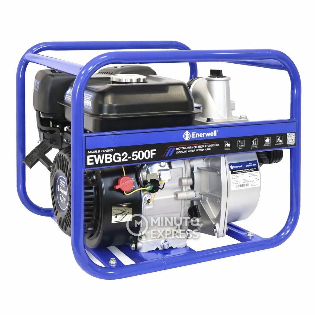 Motobomba ENERWELL 2" 6 HP Gasolina 500 L/min 208cc